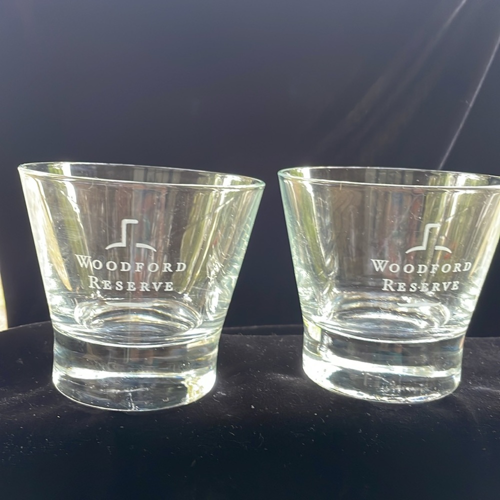 NWOT | Woodford Reserve | Bourbon Whiskey Glasses | Set of 2 | Bar Glasses